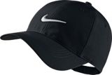 black nike hat with black swoosh