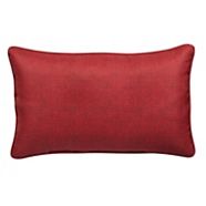 Coussin lombaire CANVAS Bloom, 20 x 12 po, rouge
