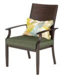 Monterey Collection Slat Back Cushioned Patio Dining Chair | FOR LIVINGnull