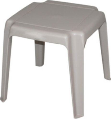 plastic patio side table taupe