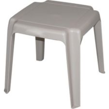 Plastic Patio Side Table Taupe, Outdoor Plastic Side Tables