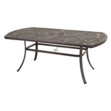 Canvas Covington Boat Shape Patio Dining Table 40 X 70 In