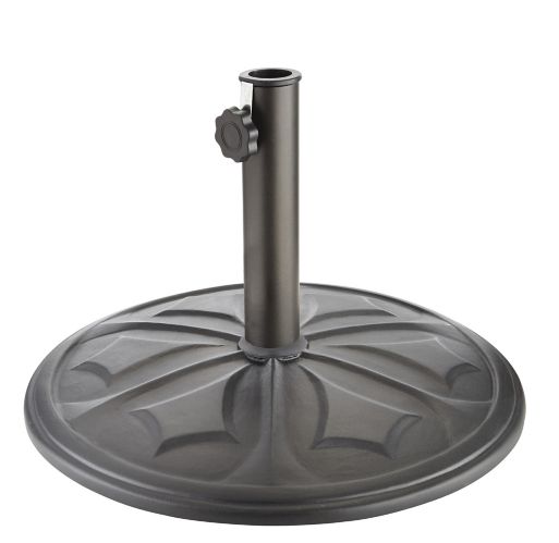 For Living Concrete Patio Umbrella Base Stand All Weather Black 40 Lb Canadian Tire - How Heavy Should A Patio Umbrella Stand Be