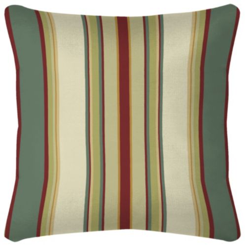 Tuscany Stripe Spa Collection Toss Pillow for Patio Furniture, 16-in Product image