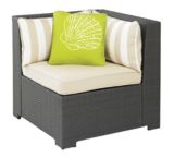 Cabana Collection Wicker Patio Sectional Corner Chair | FOR LIVINGnull