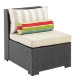 Cabana Collection Wicker Sectional Middle Chair | FOR LIVINGnull