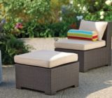 Cabana Collection Wicker Sectional Ottoman | FOR LIVINGnull