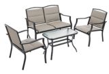 Parsons Collection Padded Sling Patio Conversation Set, 4-piece | FOR LIVINGnull