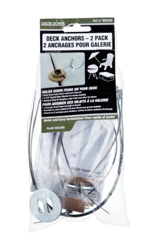 Deck Down Brown Deck Anchors, 2-pk Product image