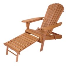 Folding Adirondack Chair With Ottoman, Wooden Adirondack Chairs Canadian Tire
