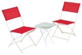 Sling Bistro Folding Chair, Red