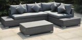 La-Z-Boy Outdoor Sterling Heights Sectional Seating Couch, Charcoal Grey | La-Z-Boy Outdoor Sunbrellanull