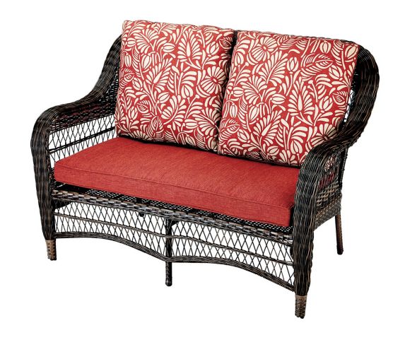 Canvas Catalina Collection Wicker Patio, Patio Loveseat Cushions Canada