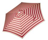 Canvas Patio Market Umbrella Red Stripe 9 Ft Canadian Tire