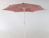 CANVAS Patio Market Umbrella, Red Stripe, 9-ft | CANVASnull