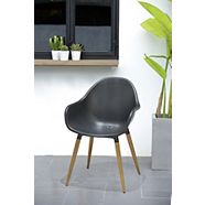 CANVAS Contempo Indoor/Outdoor Bucket Chair, UV-Resistant, Black