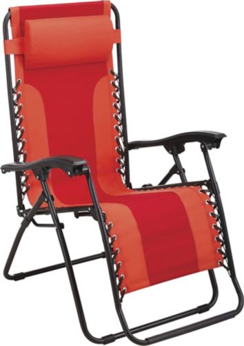 For Living Zero Gravity Chair, Red | Canadian Tire
