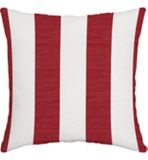 For Living Cabana Stripe Toss Cushion, Red, 16-in | FOR LIVINGnull