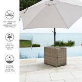 Canvas Market Patio Umbrella Beige 9 Ft Canadian Tire