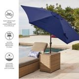 Canvas Market Patio Umbrella Navy 9 Ft Canadian Tire