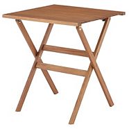 CANVAS Sherbrooke Wooden, Square Outdoor/Patio/Balcony Bistro Table, 26x26x29-in