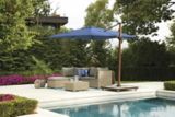 Canvas Bahama Offset Umbrella Navy 10 Ft X 10 Ft Canadian Tire