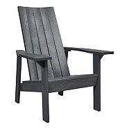 CANVAS Arrowhead Recycled Plastic Outdoor Patio Muskoka Chair, Dark Grey
