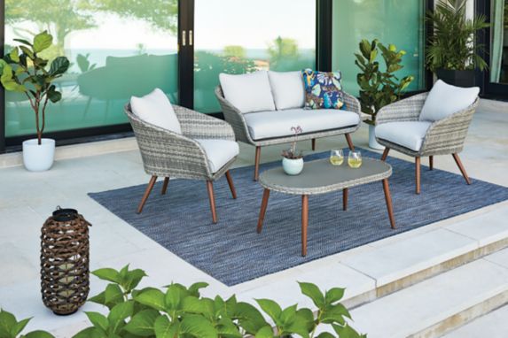 CANVAS Byward All-Weather Wicker Outdoor/Patio Conversation Set, 4-pc Product image