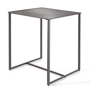 CANVAS Fairview Steel Square Outdoor/Patio/Balcony Table, Brown,32x32x36-in