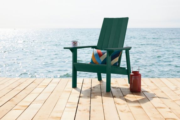 CANVAS Arrowhead Recycled Plastic Outdoor Patio Muskoka Chair, Green Product image