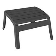 For Living Recycled Plastic Outdoor Patio Adirondack Ottoman, Stackable, 23x20x13-in