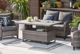 CANVAS Breton Rectangle Outdoor Patio Sectional Coffee/Dining Table, Adjustable Height | CANVASnull