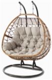 CANVAS Sydney Double Outdoor Patio Egg Swing Chair w/ Stand | CANVASnull