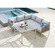 CANVAS Renfrew Square Outdoor Patio Conversation Dining Set w/UV