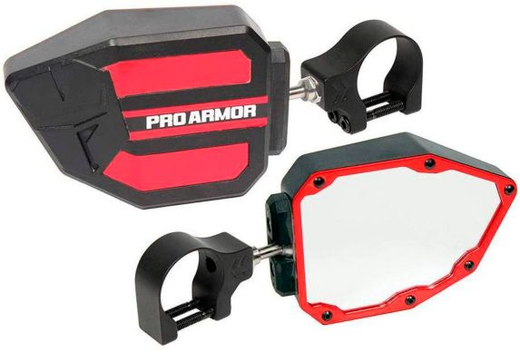 Kolpin Pro Armor Side View Mirrors, Red Product image