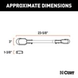 CURT Adjustable Bike Adapter Beam for Angled Frames, 22-1/-in to 31-in | CURTnull