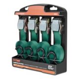 CURT 16-ft Dark Green Cargo Straps with S-Hooks (300-lb, 4-pk) | CURTnull