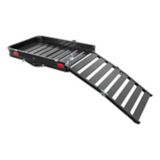 CURT Black Aluminum Hitch Cargo Carrier with Ramp | CURTnull