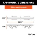 CURT Aluminum Universal Roof Rack Crossbars | CURTnull