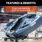 CURT Adjustable Aluminum Roof Rack Kayak Holders | CURTnull