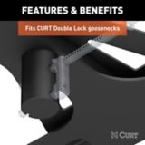 CURT X5 Gooseneck-to-5th-Wheel Adapter Plate for Double Lock | CURTnull