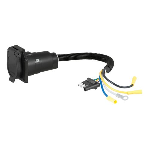 CURT Electrical Adapter 4-Way Vehicle to 7-Way RV Blade Trailer Product image