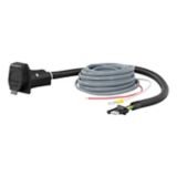 CURT 4-Way Flat Electrical Adapter with Brake Controller Wiring | CURTnull