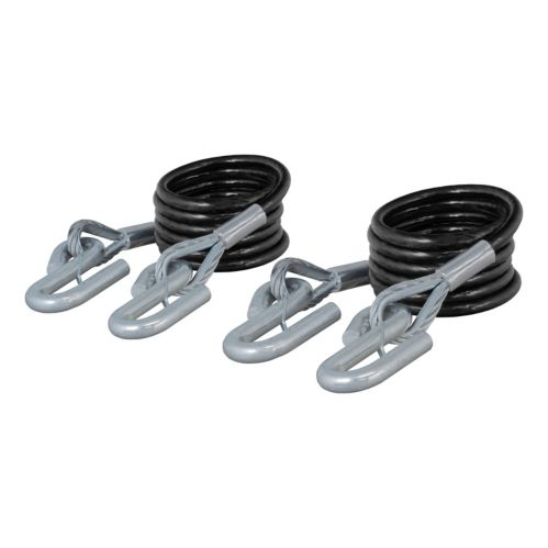 CURT Replacement 84-in x 3/8-in Tow Bar Cable with Hooks (7,500-lb) Product image