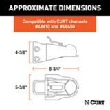 CURT 2-5/16-in Channel-Mount Coupler with Easy-Lock, 14,000-lb | CURTnull