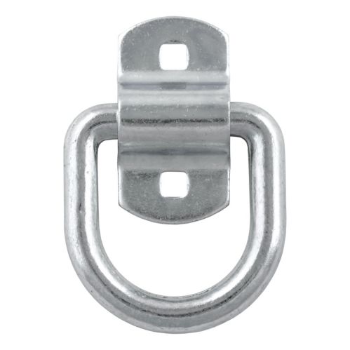 CURT 3-in x 3-in Surface-Mounted Tie-Down D-Ring (3600-lb, Clear Zinc) Product image