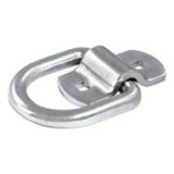 CURT 3-in x 3-in Surface-Mounted Tie-Down D-Ring (3600-lb, Clear Zinc) | CURTnull