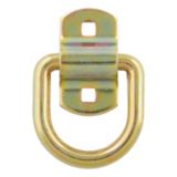 CURT 3-in x 3-in Surface-Mounted Tie-Down D-Ring (3600-lb, Yellow Zinc) | CURTnull
