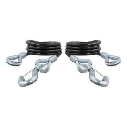CURT 43-7/8-in Safety Cables with 2 Snap Hooks (3,500-lb, 2-pk) Product image