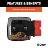 CURT Submersible Driver-Side Combination Trailer Light | CURTnull